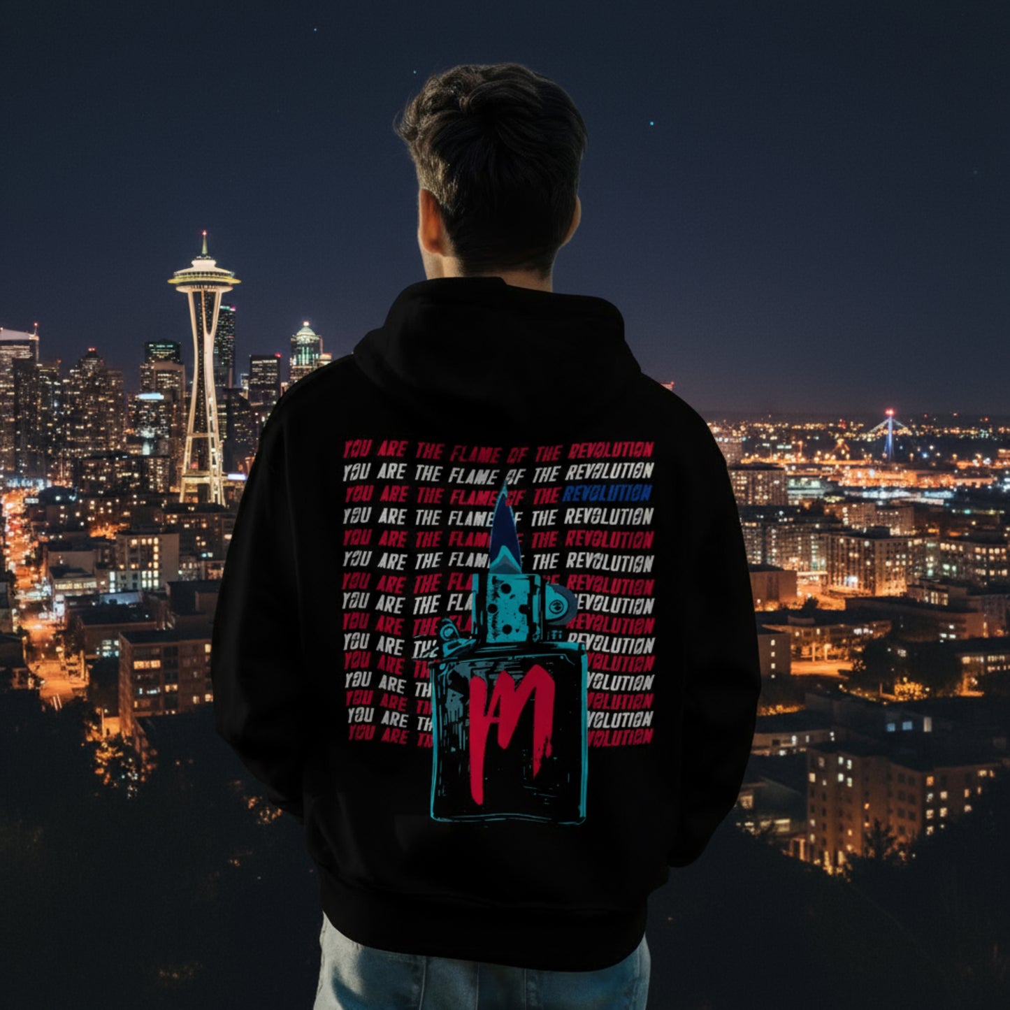 Made In USA AM LIGHTER HOODIE